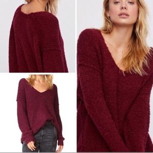 Free People Lofty V-Neck Sweater